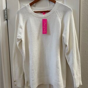 Lilly Pulitzer Cream Crewneck Sweater